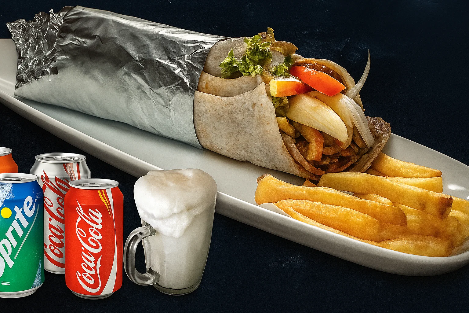 Set Menu - Kebab with fries and drink